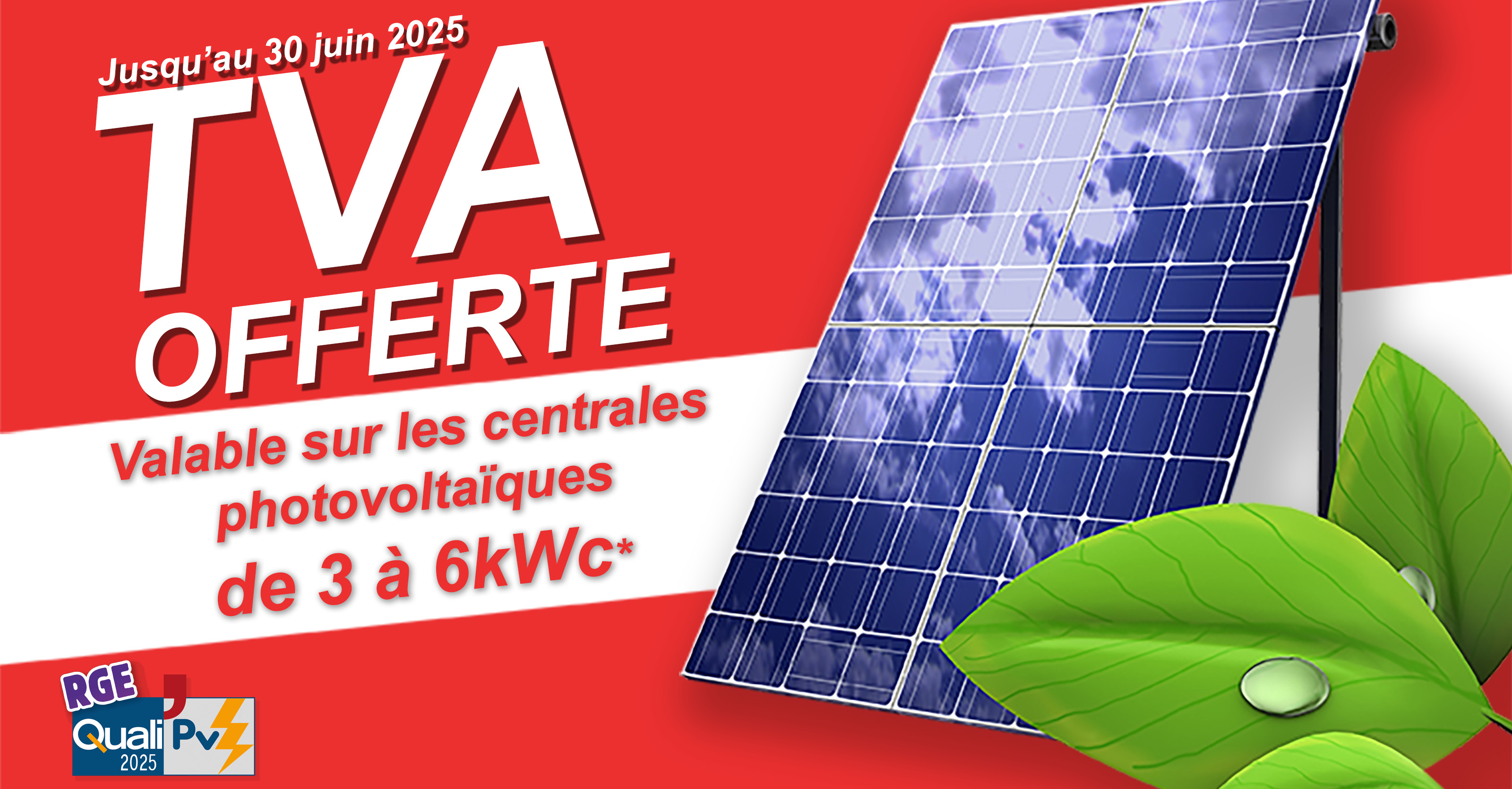 TVA offerte panneaux solaire