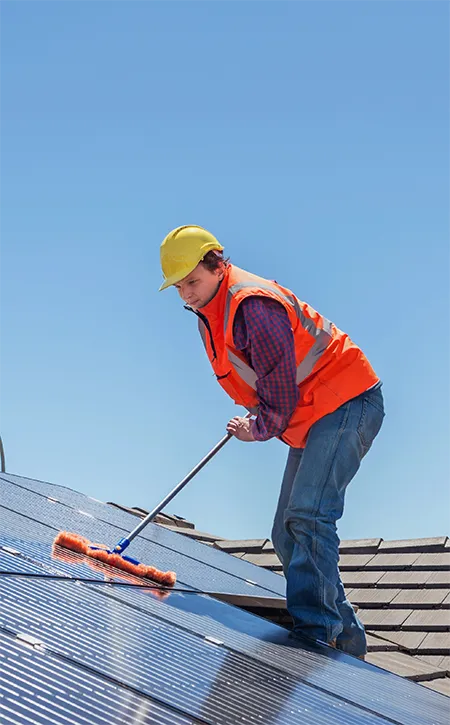 Nettoyage de panneaux solaires